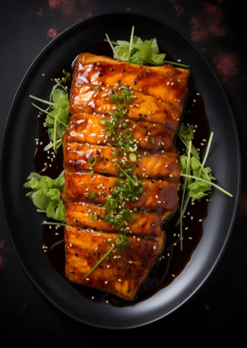  grilled salmon fillet
